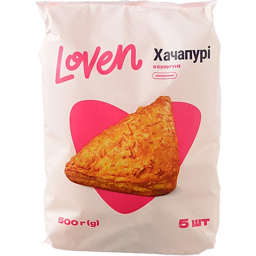 Хачапурі Loven 500г сулугуні (5шт х 100г)