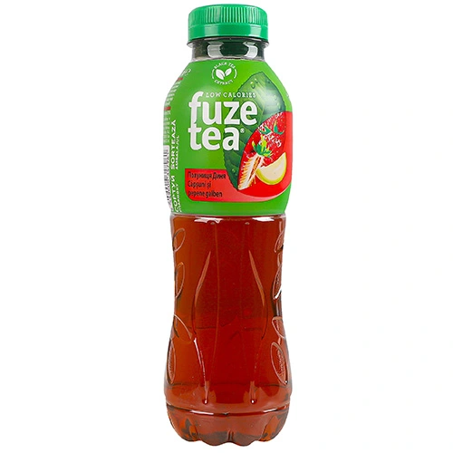 Чай холодний Fuzetea 0.5л чорний полуниця диня