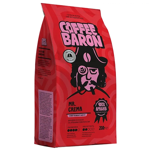 Кава Coffe Baron 200г мелена crema