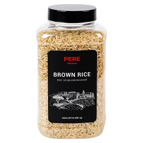 Рис нешліфований Brown Pere п/б 800г