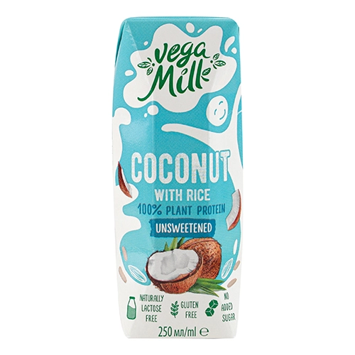 Напій кокосовий з рисом ультрапастеризований Vega Milk т/п 250мл