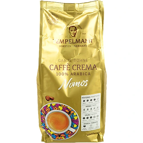 Кава Tempelmann 1кг nomos c.crema зерно