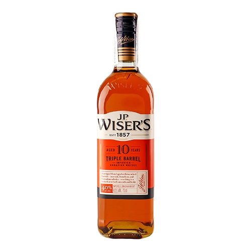 Віскі J.P.Wiser's 0.7л tripple barrel 10 років 40%