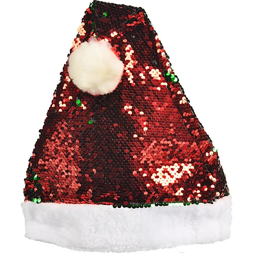 Капелюх Діда мороза з блискітками тип 5