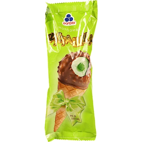 Морозиво Рудь 70г Фісташка Ріжок