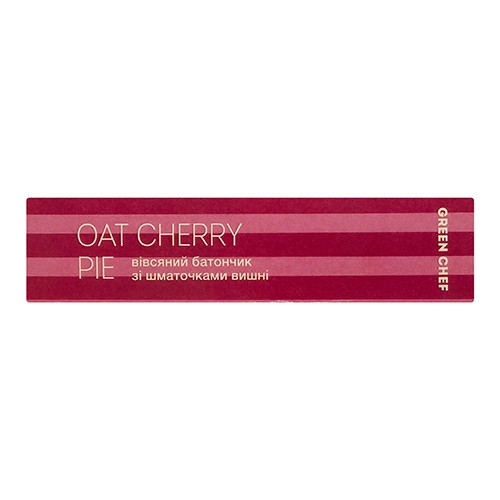 Батончик Green Chef 40г oat cherry pie пластівці