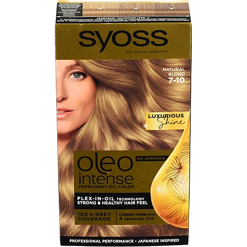 Фарба для волосся Oleo Intense Натуральний світло-русявий 7-10 Syoss