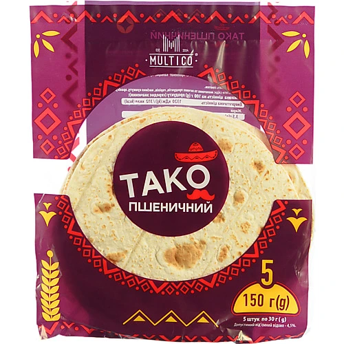 Тако Multico 150г пшеничний