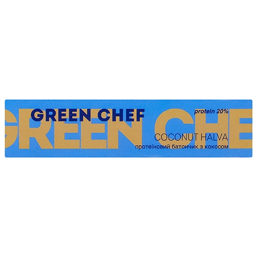 Батончик Green Chef 40г coconut halva протеїнов