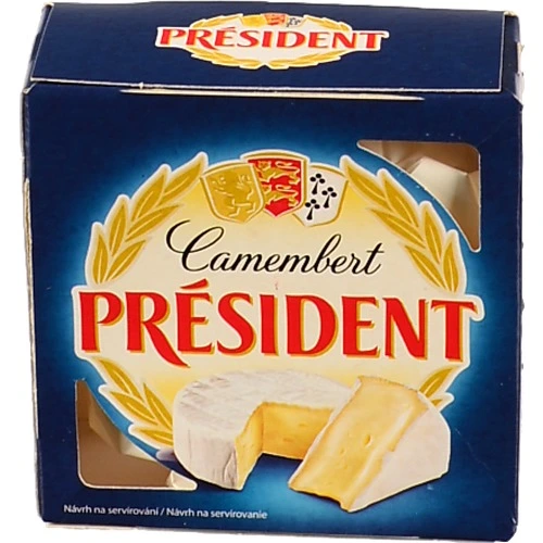 Сир 60% м'який Camembert President к/у 90г