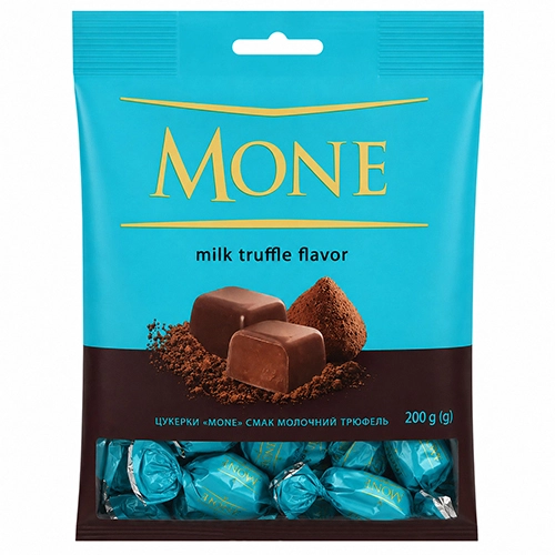 Цукерки КК 200г mone молочний трюфель