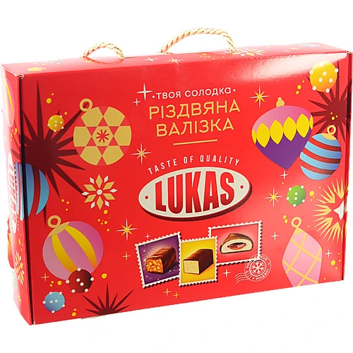 Н.П Лукас 400г різдвяна валіза коробка сумка