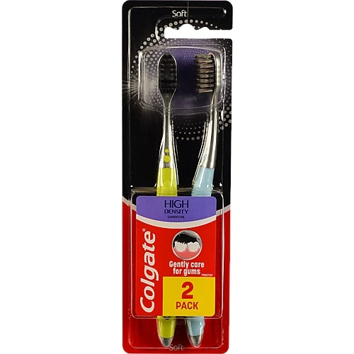 Щітка зубна Soft High Density Charcoal Colgate 2шт