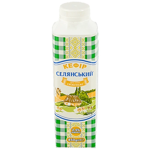 Кефір Селянський 2.5% 450г