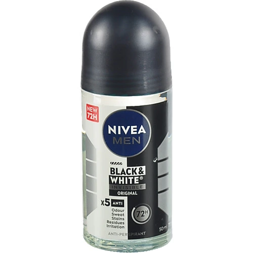 Антиперспірант Original Чорне та біле Невидимий Nivea Men 50мл