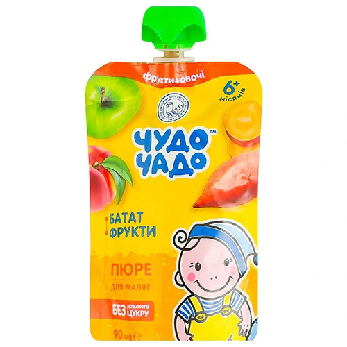 Пюре Чудо Чадо 90г батат фрукти