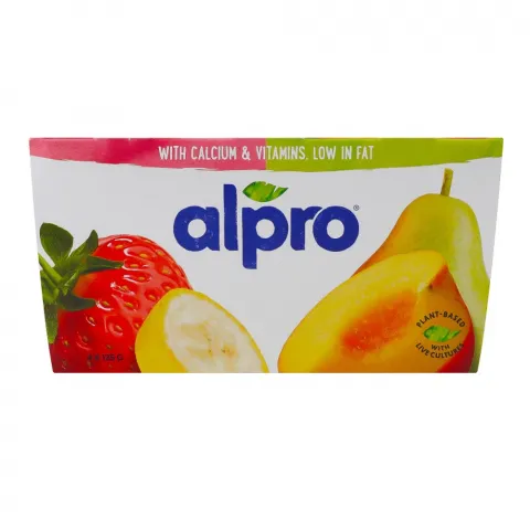 Продукт соєвий Алпро 4х125 г Полуниця-банан та персик-груша