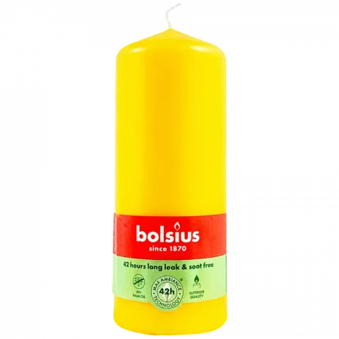 Свіча Bolsius 150/58 жов. 42 год. арт. 103614606909