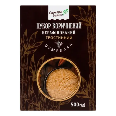 Цукор Саркара продукт 500 гкоричневий Демерара