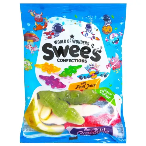 Цукерки желейні Swees 80г Крокодили И050 (Туреччина)