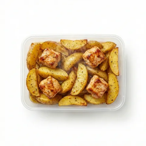 Картопля запечена з курячим шашликом 350 г