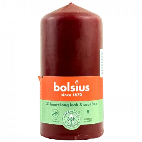 Свіча Bolsius 120/58 червона 33 год. арт. 103614397047