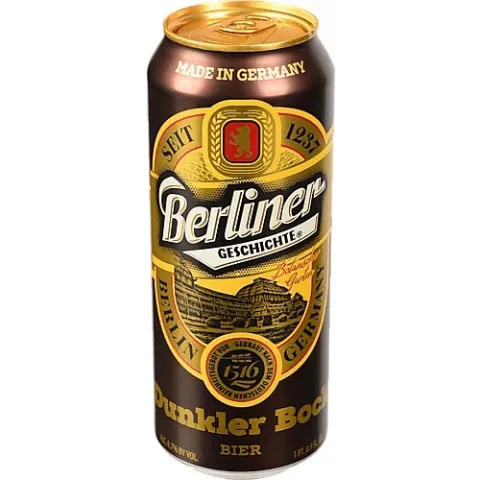 Пиво Berliner Geschichte 0,5л з/б Dunkler Bock т 6,7И845