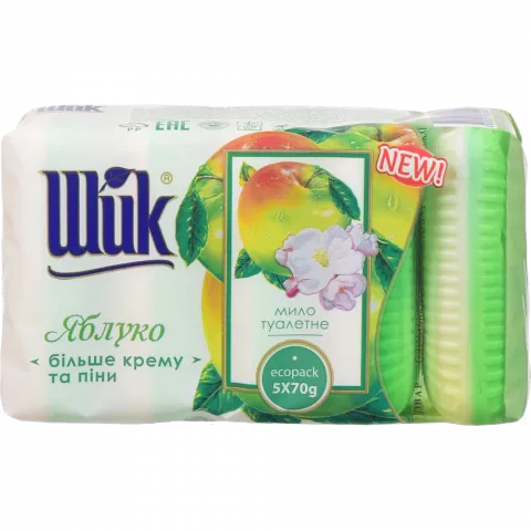 Крем-мило Шик 5х70 г Яблуко