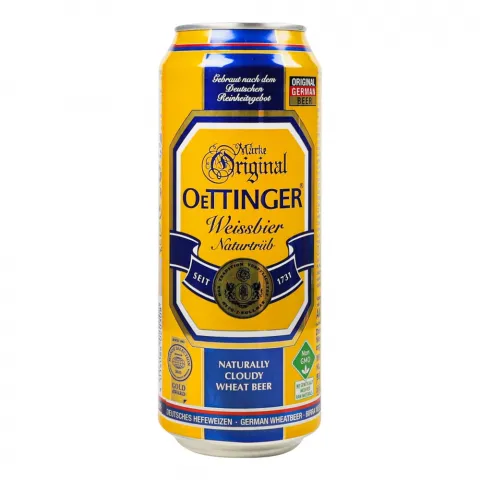 Пиво OeTTINGER Пшеничне 0,5л з/б 4,9 И308 (Німеччина)