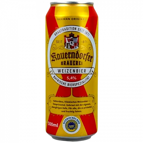 Пиво Kauerndorfer Weizenbier 0,5л з/б 5,4 И633(Німеччина)