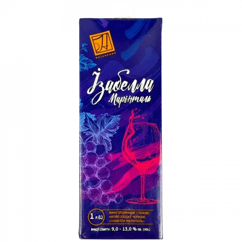 Вино Натхнення Ізабелла Марінталь 1 л т/п. черв. н/сол.