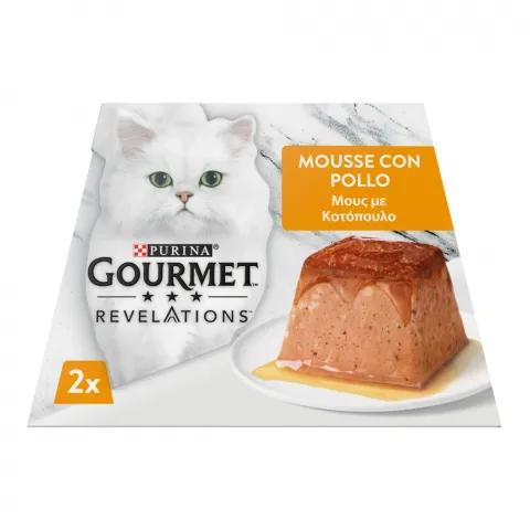 Корм д/котів Гурме 2х57 г Мус з куркою та підливкою