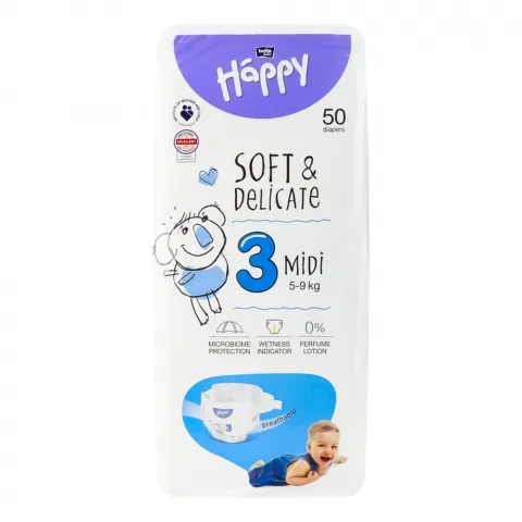 Підг. Bella Happy 50 шт. Мidi (5-9 кг)