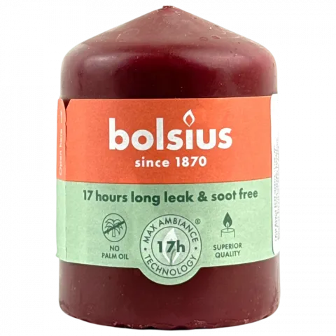Свіча Bolsius 80/58 вельвет 17 год. арт. 103614066947
