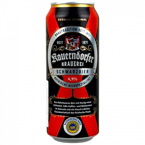Пиво Kauerndorfer Schwarzbier 0,5л з/б 4,9И422(Німеччина)