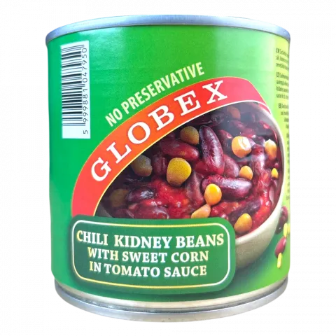 Конс Квасоля Globex 400 г чилі з кукурудзою И950(Угорщина)