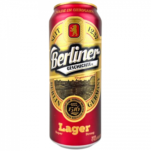 Пиво Berliner Geschichte 0,5л з/б Lager (sups) св 8И827