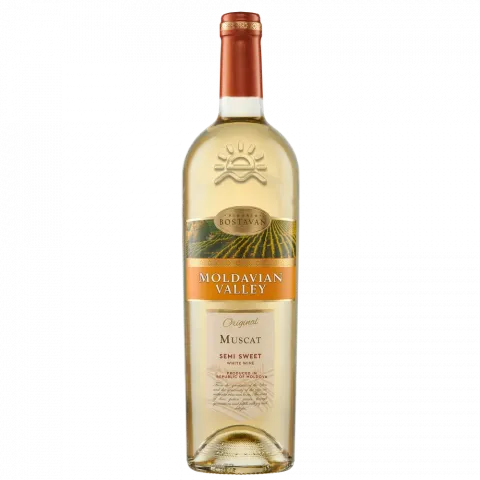 Вино MOLDAVIAN VALLEY Мускат н/сол біле 13,5 Молдова