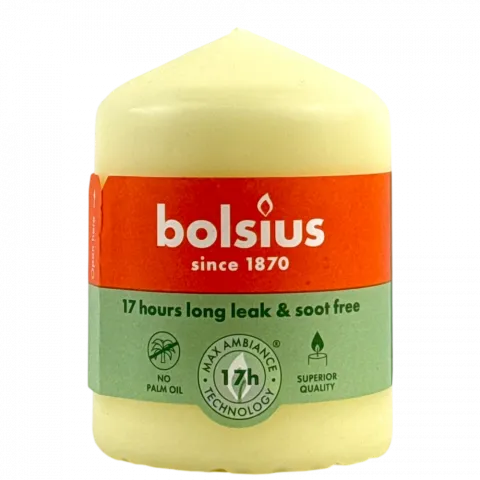 Свіча Bolsius 80/58 перлинна 17 год. арт. 103614066905