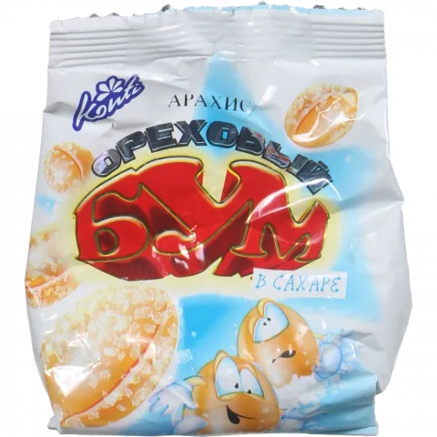 Цукерки Конті Драже Горіховий Бум 75 г Цукор